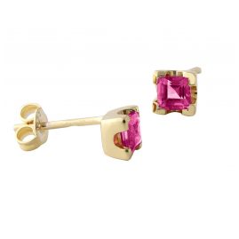 Acalee 70-1016-07 Ladies' Stud Earrings Gold 333 / 8K Ruby Studs