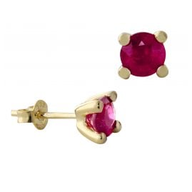 Acalee 70-1015-07 Ladies' Stud Earrings Gold 333 / 8K Ruby Studs
