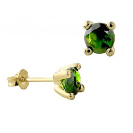 Acalee 70-1015-05 Ohrringe mit grünem Stein Gold 333 Chromdiopsid Stecker