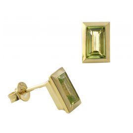 Acalee 70-1026-04 Ladies' Stud Earrings Gold 333 / 8K with Peridot