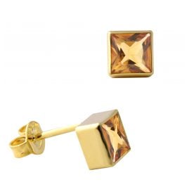 Acalee 70-1025-06 Damen-Ohrringe Gold 333 / 8K mit Citrin