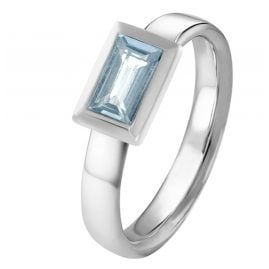 Acalee 90-1017-01 Topaz Ring White Gold 333 / 8K Light Blue