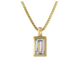 Acalee 80-1005-01 Topaz Blue Pendant Gold 333 / 8K + Necklace