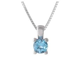 Acalee 80-1008-02 Topaz Pendant White Gold 333/8K + Necklace
