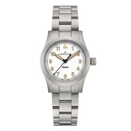 Hamilton H69301110 Damenuhr Khaki Field Quarz Stahl/Weiß 33 mm