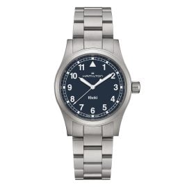 Hamilton H69401140 Unisex Wristwatch Khaki Field Quartz Steel/Blue 38 mm
