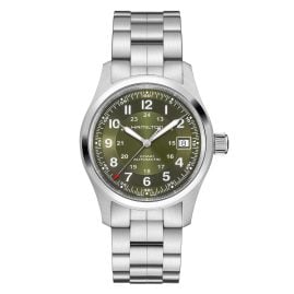 Hamilton H70455160 Automatik Armbanduhr Khaki Field Auto 38 mm Grün