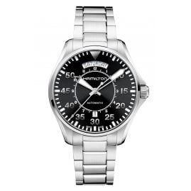 Hamilton H64615135 Men's Watch Automatic Khaki Aviation Pilot Day-Date