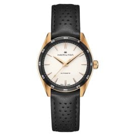 Hamilton H36225770 Men's Automatic Watch Jazzmaster Performer Black/Rose Gold