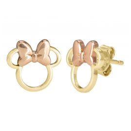 Disney E401708TL Stud Earrings Minnie Mouse 375 / 9K Gold