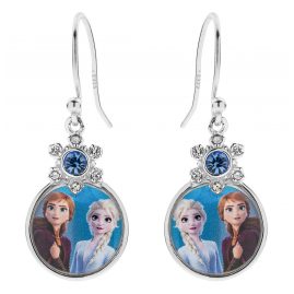 Disney E905569SRML Kinder-Ohrringe Frozen Anna und Elsa 925 Silber