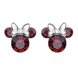 Disney ES00013SJANL.CS Children's Earrings Birthstone January Red 925 Silver