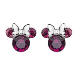 Disney E905162RFEBL Children's Earrings Birthstone February Purple 925 Silver