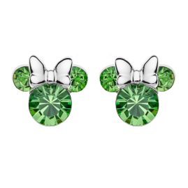Disney E905162RAUGL Children's Earrings Birthstone August Green 925 Silver