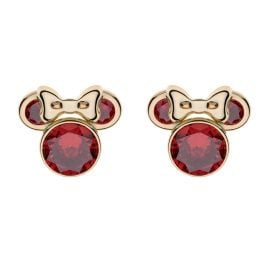 Disney EG00015JANL.CS Children's Earrings Birthstone Januar Red 375 Gold
