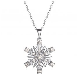Disney C902671RZWL-B Necklace Snowflake Frozen 925 Silver