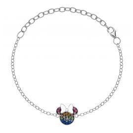 Disney BS00026SRML Bracelet with Mickey Mouse Pendant 925 Silver