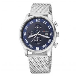 M-Watch WBL.33440.SM Men's Watch Aero 45 Steel/Blue