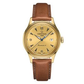 Certina C038.407.36.367.00 Men's Wristwatch DS Powermatic 80 Brown/Gold Tone