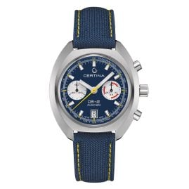 Certina C024.462.18.041.00 Men's Watch Automatic Chronograph DS-2 Blue/Yellow