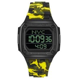 Philipp Plein PWHAA1722 Digital Watch Hyper $hock Camouflage Yellow