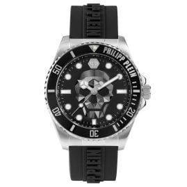 Philipp Plein PWOAA0122 Men's Watch The $kull Diver Black/Steel