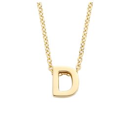 Blush 3155YGO_D Women's Necklace 585 Gold with Letter D Pendant