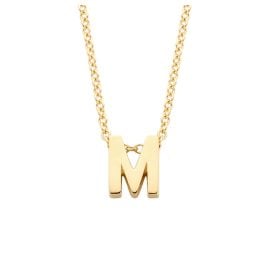 Blush 3155YGO_M Women's Necklace 585 Gold with Letter M Pendant