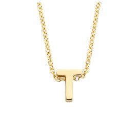 Blush 3155YGO_T Ladies' Necklace 585 Gold with Letter T Pendant
