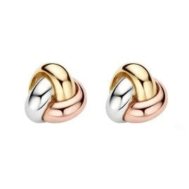 Blush 7145WYR Women's Stud Earrings 585 Gold Three-Coloured