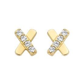 Blush 7301YZI Women's Stud Earrings 585 Yellow Gold X