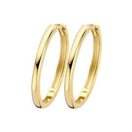 Blush 7274YGO Women's Hoop Earrings 585 Gold Polished