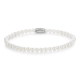 Rebel & Rose RR40150-S-S Damen-Armband Pearl Gem Weiß/Silber 4 mm