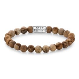 Rebel & Rose RR-80027-S Herren Bead-Armband Woodstock 8 mm