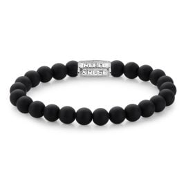 Rebel & Rose RR-80021-S Herren-Armband Mad Panther 8 mm