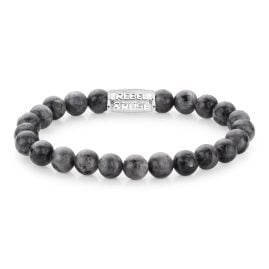 Rebel & Rose RR-80026-S Herren-Armband Grey Seduction 8 mm