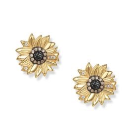 Seinerzeit SZA-2960-432 Women's Earrings Solana Sunflower Gold Tone