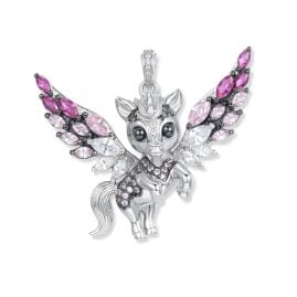 Seinerzeit SZA-3990-451 Silber-Anhänger Harmony Einhorn