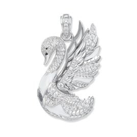 Seinerzeit SZA-3990-442 Anhänger Silber Sofia Schwan