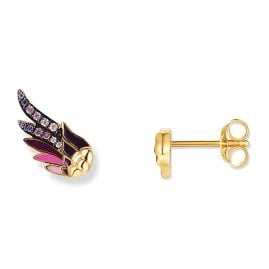 Seinerzeit SZA-2960-406 Women's Earrings Cleo Hummingbird Gold Tone