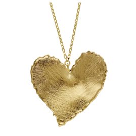 Victoria Cruz A4796-DG Ladies' Necklace New York Gold Tone Heart