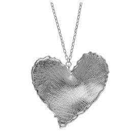 Victoria Cruz A4796-HG Women's Necklace New York Silver Heart