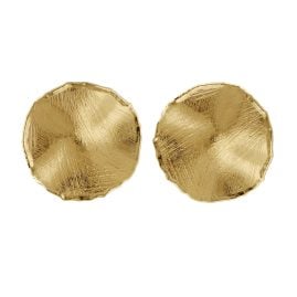 Victoria Cruz A4806-DT Women's Earrings New York Gold Tone Circle