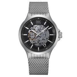 Glock GW-14-4-24 Herren-Armbanduhr Automatik Skelett mit Meshband
