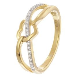 GLIZZ GL8364 Women's Ring 333/8K Gold Two-Colour
