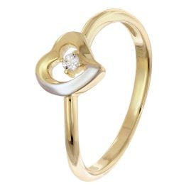 GLIZZ GL8370 Damenring Gold 333/8K Bicolor