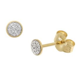 GLIZZ GL8635 Ladies' Diamond Stud Earrings 333/8K Gold
