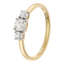 GLIZZ GL8702 Damen Diamantring Gold 333/8K