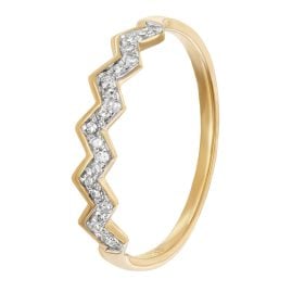 GLIZZ GL8678 Damenring Mit Diamanten Gold 333/8K