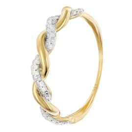 GLIZZ GL8682 Damenring Mit Diamanten Gold 333/8K